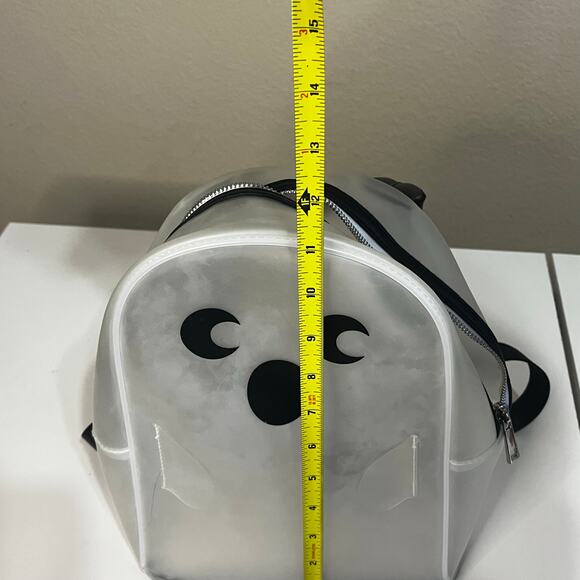 Clear Ghost Backpack Purse with Black Straps | Transparent Bag-Halloween - Picture 6 of 6